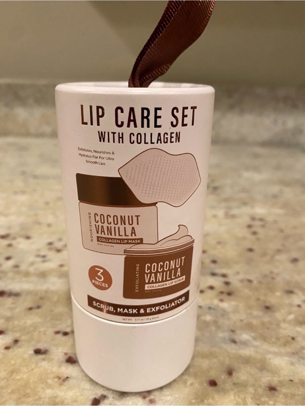 Coconut Vanilla Lip Care Set with Collagen - Coconut Vanilla -